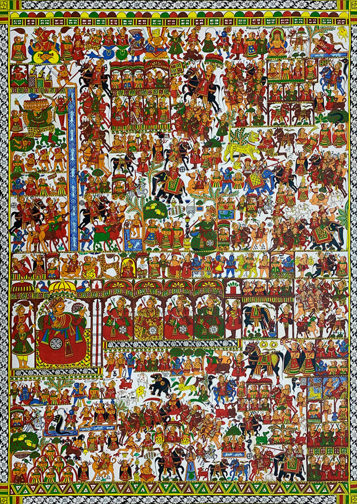 The Quest of Pabuji: Mythical Tales in Vibrant Hues Phad by Kalyan Joshi Thumbnail