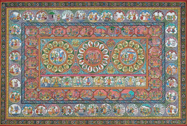 The Ramayan Series - Pattachitra Painting by Purusottam Swain for Home Decor Thumbnail