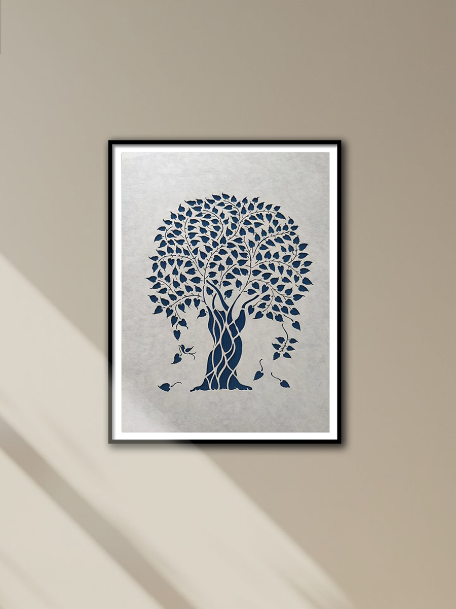 Buy Sanjhi Artwork | Ashwatha Tree | Paper cutting artistry