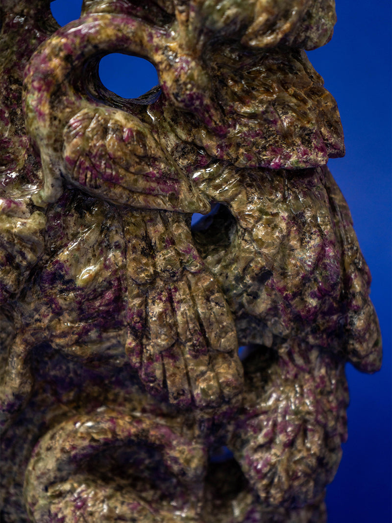 The Serenity of Tourmaline: Quartz Carving of Buddha 