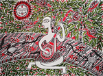 Buy The Sitar Player in Mahdhubani by Izhar Ansari