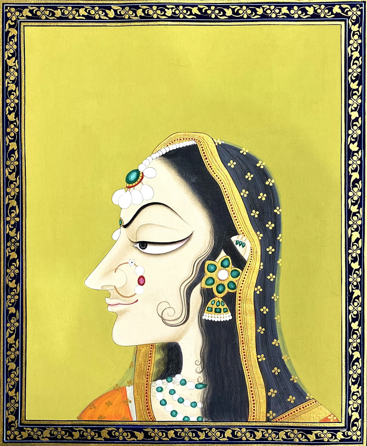The Tale of Bani Thani in Pichwai Painting by Dinesh Soni Thumbnail
