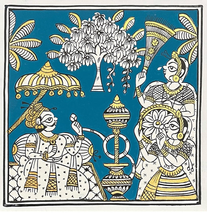 The Tranquil Indulgence: The King's Hookah Ritual by Kalyan Joshi Thumbnail