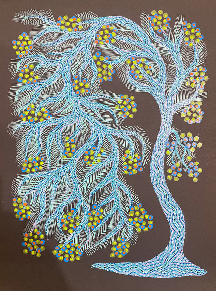 The Tree, Bhil Art by Geeta Bariya Thumbnail