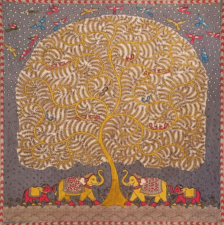 Tree Of Life Mata Ni Pachedi By Dilip Chitara For Home Decor Thumbnail