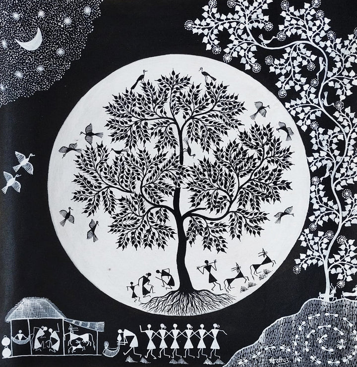 The Tribal Way of Life: Warli by Dilip Bahotha Thumbnail