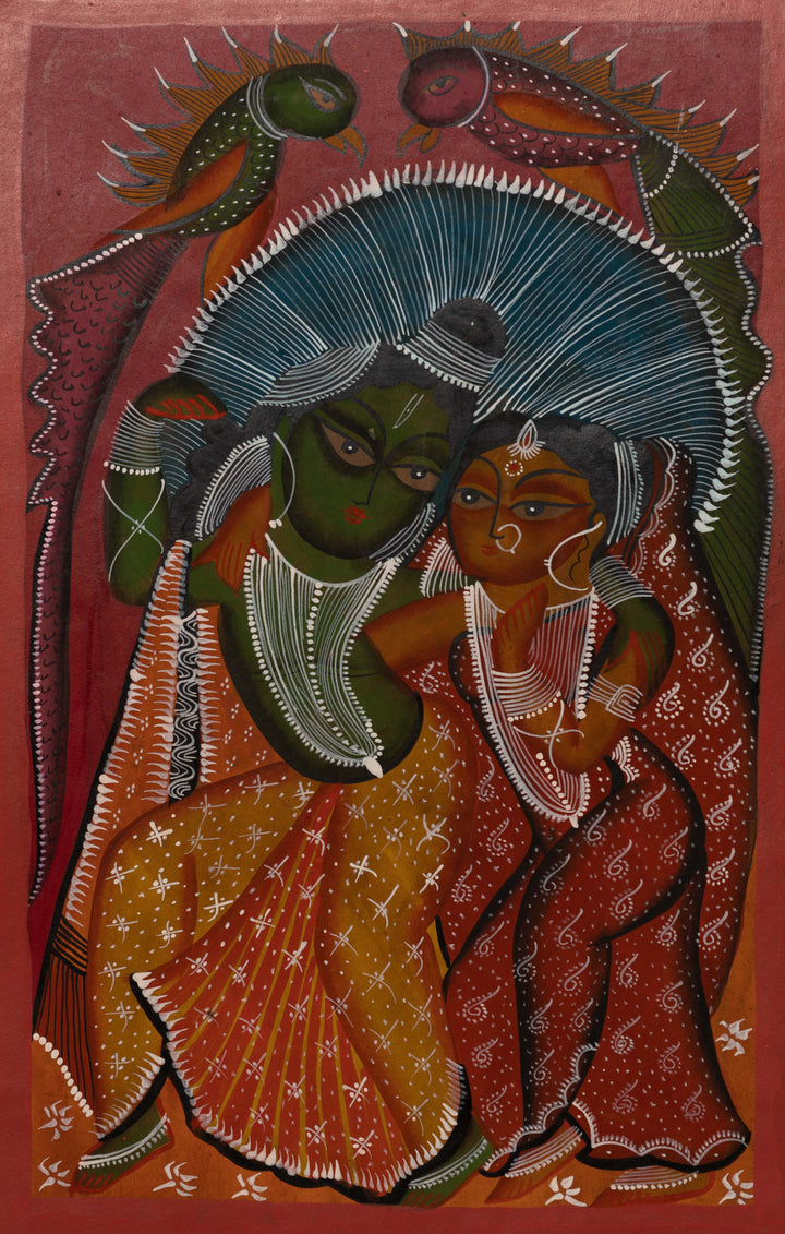 The beloved Couple: Bengal Pattachitra by Swarna Chitrakar Thumbnail