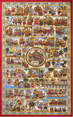 Buy The Divine Saga: Epic Ramayana Journey, Phad Painting by Kalyan Joshi