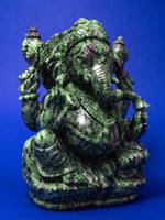 Lord Ganesha's Presence in Ruby Zoisite by Prithvi Kumawat