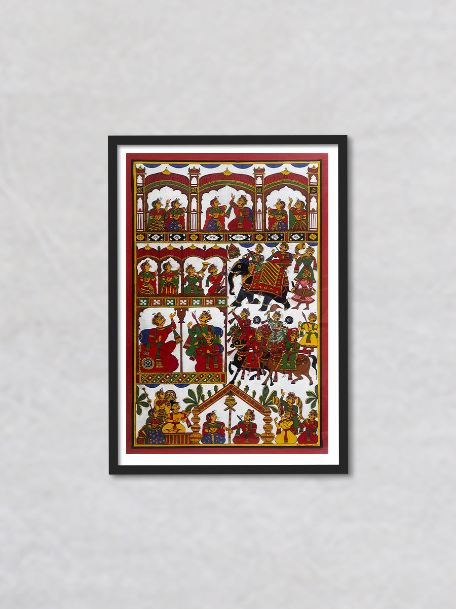 The Sacred Union: Celebration of Pabuji's Kalyan Phad Painting by Kalyan Joshi