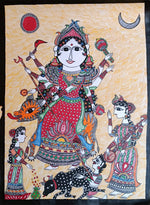  Durga, Lakshmi, and Saraswati in Harmonious Majesty by Vibhuti Nath