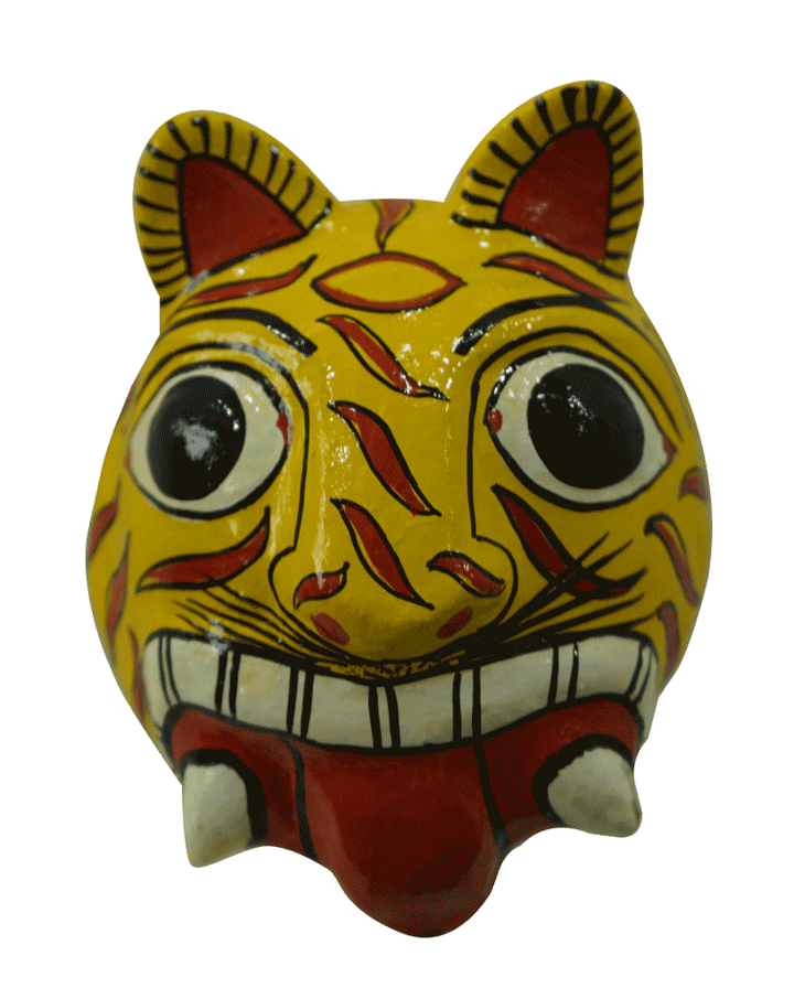 Tiger in Cheriyal Mask By Sai Kiran Thumbnail