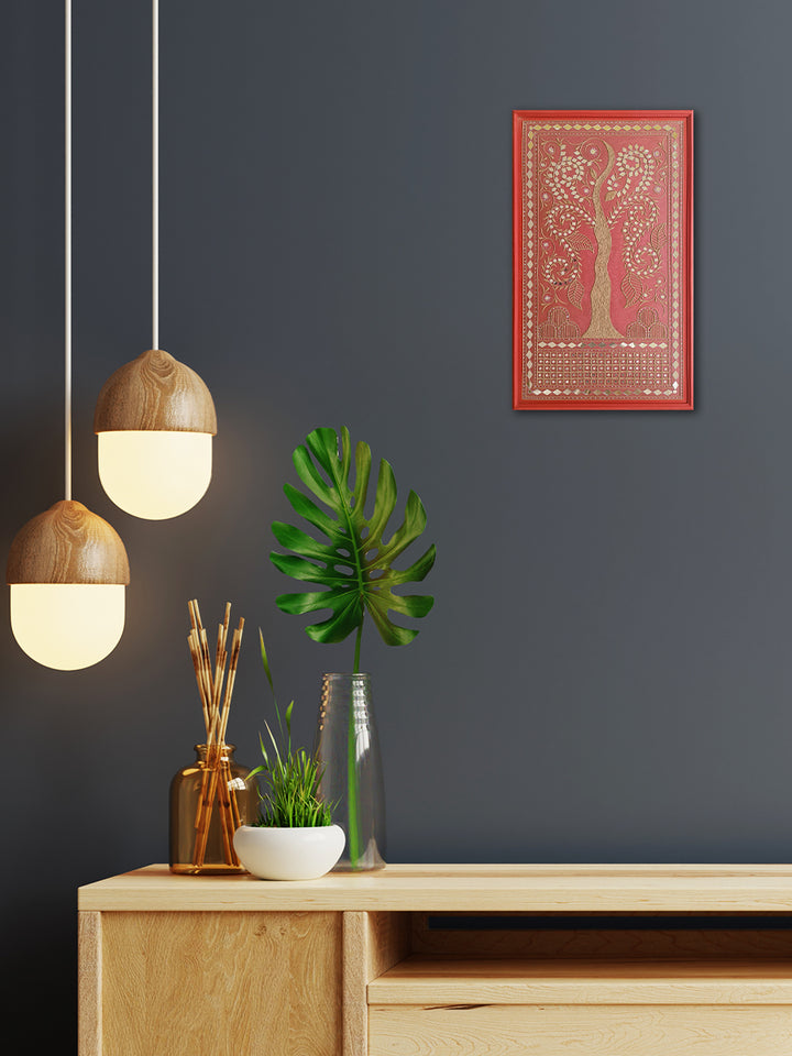 Timber Beauty Mutva Mud Art by Majikhan For Home Decor, Gifting Thumbnail