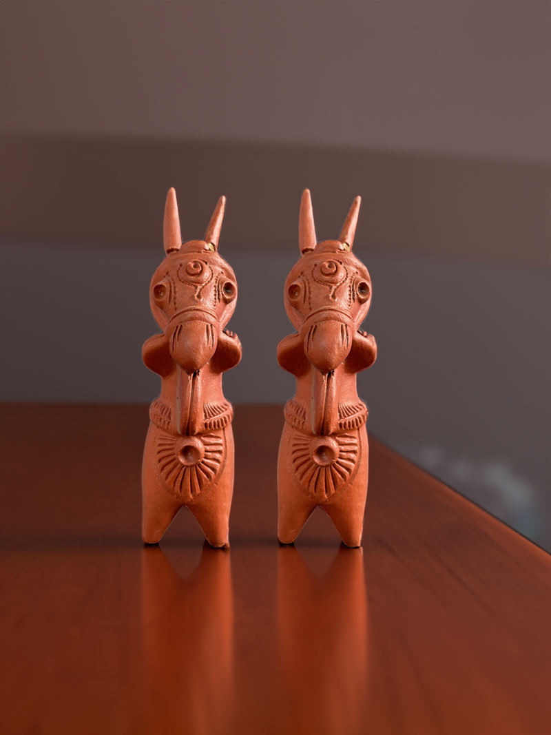Shop Traditional Terracotta Splendor in Terracotta by Ranjan Das