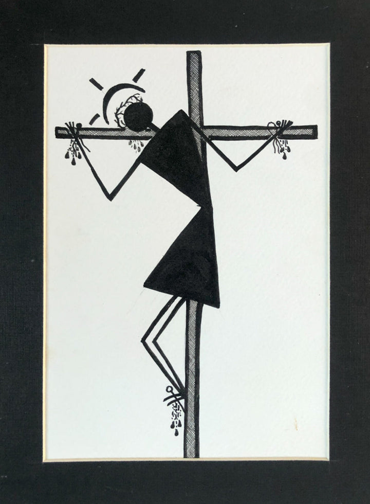 Transcendent Sacrifice: A Warli Depiction of Jesus' Crucifixion Thumbnail