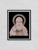 Transcendent Whirl: Guru Nanak Dev's Presence in Foam Art, Sea foam Art by Harsh Verdhan Chhajed