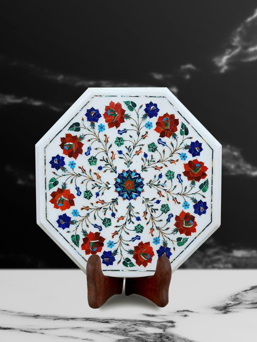 Buy Marble inlay with translucent tiles | Home Decor