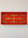Tray (Taper with Ganesh) Teak Wood Ganjifa by Sawant Bhonsle for sale