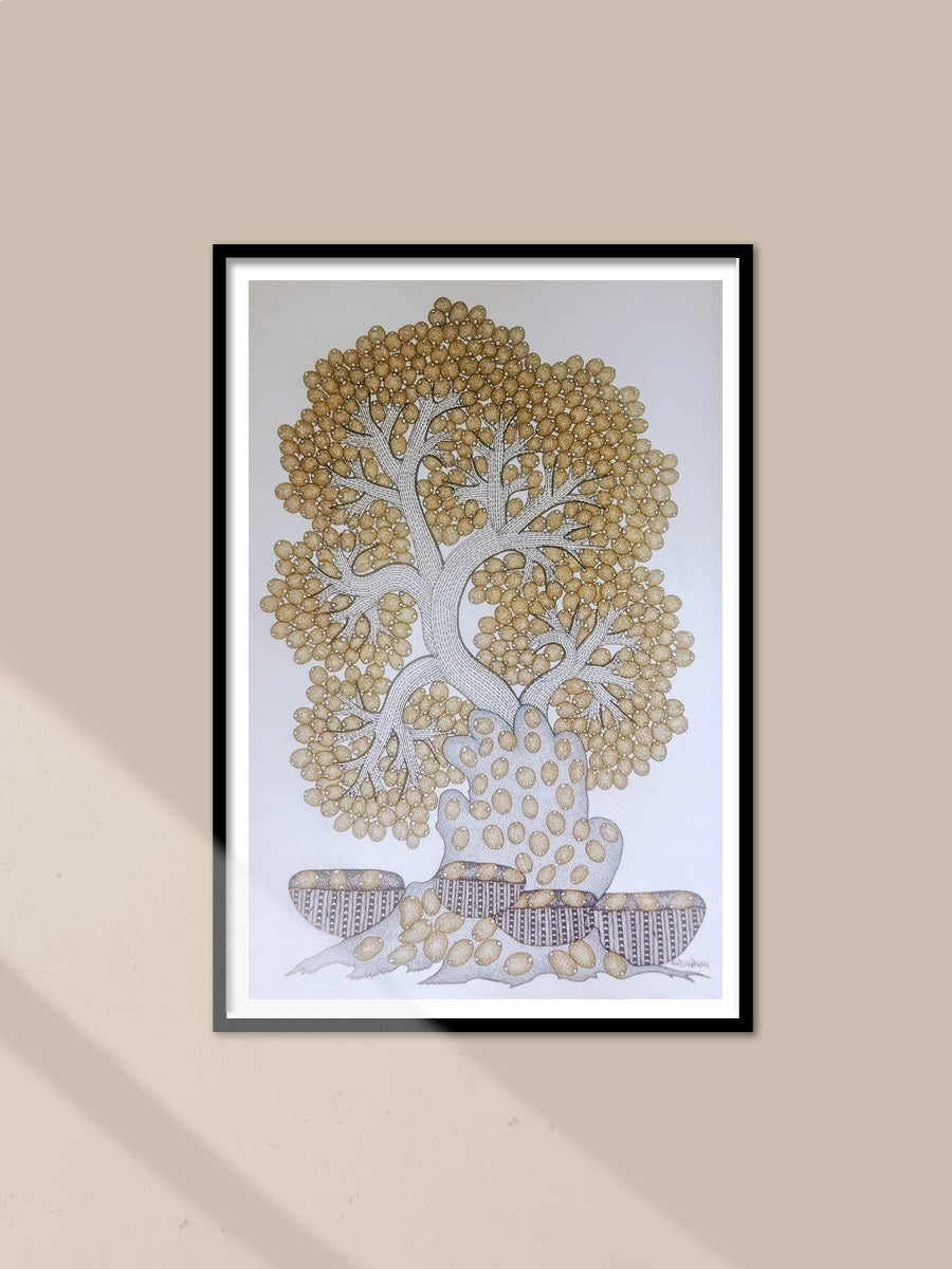 Buy Majestic Tree Painting In Gond Artwork