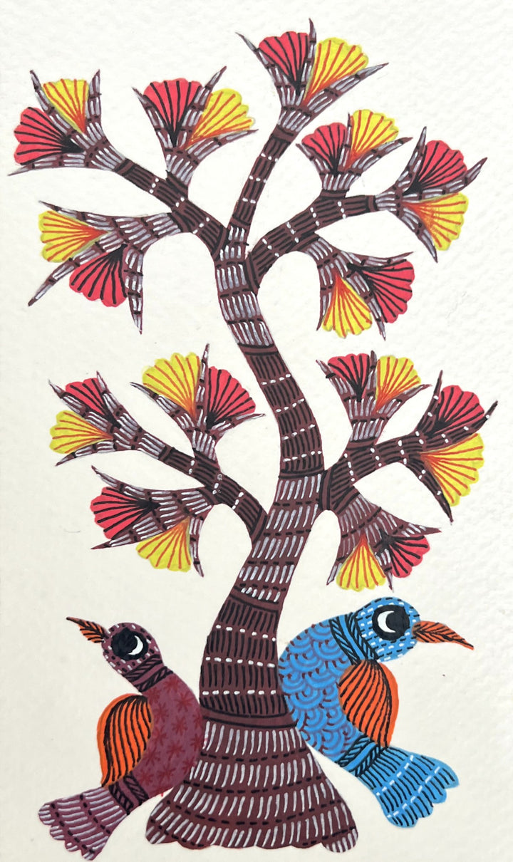 The Tree's Shade: The Birds Home in Gond by Kailash Pradhan Thumbnail