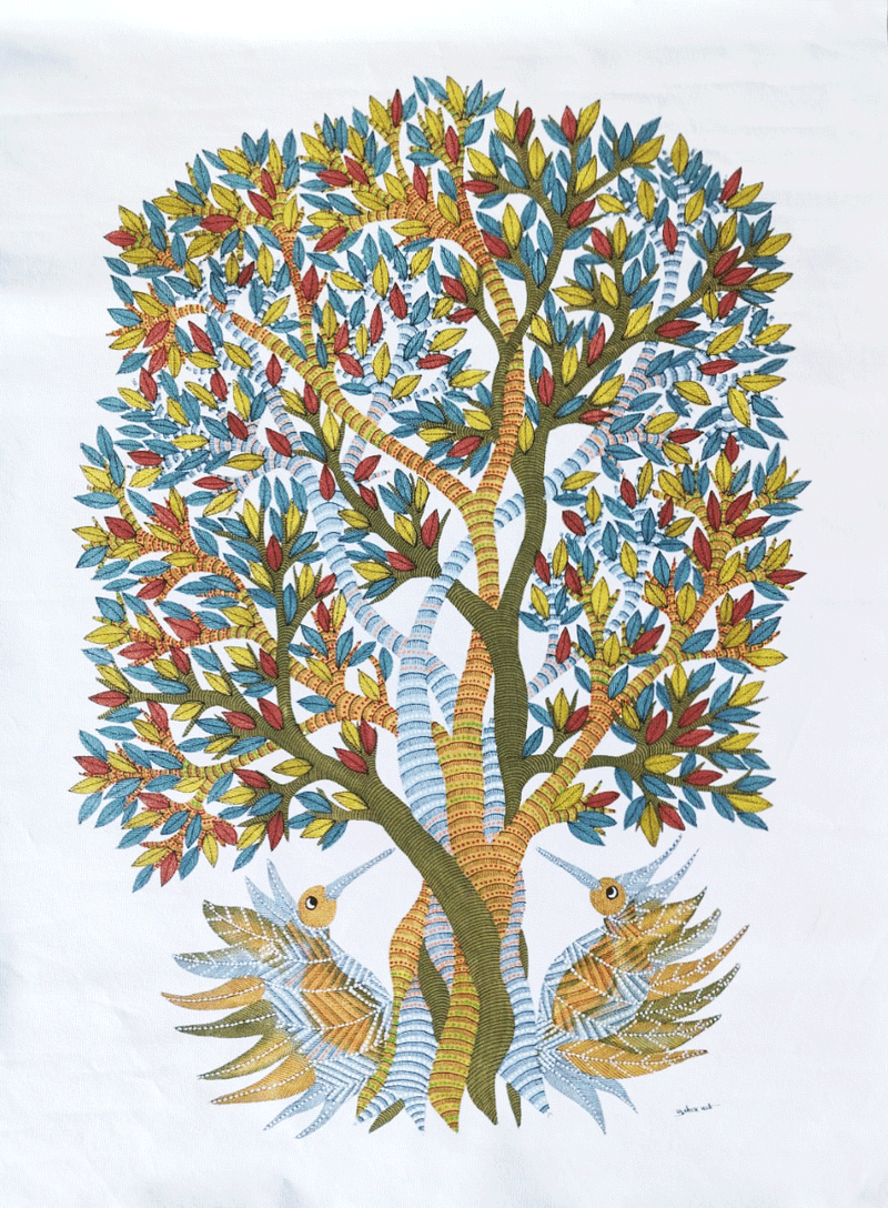 Buy Traditional Indian Nature Gond Painting