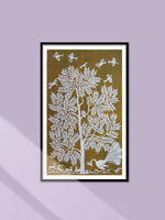 Shop Tree and Peacock In Warli by Dilip Bahotha
