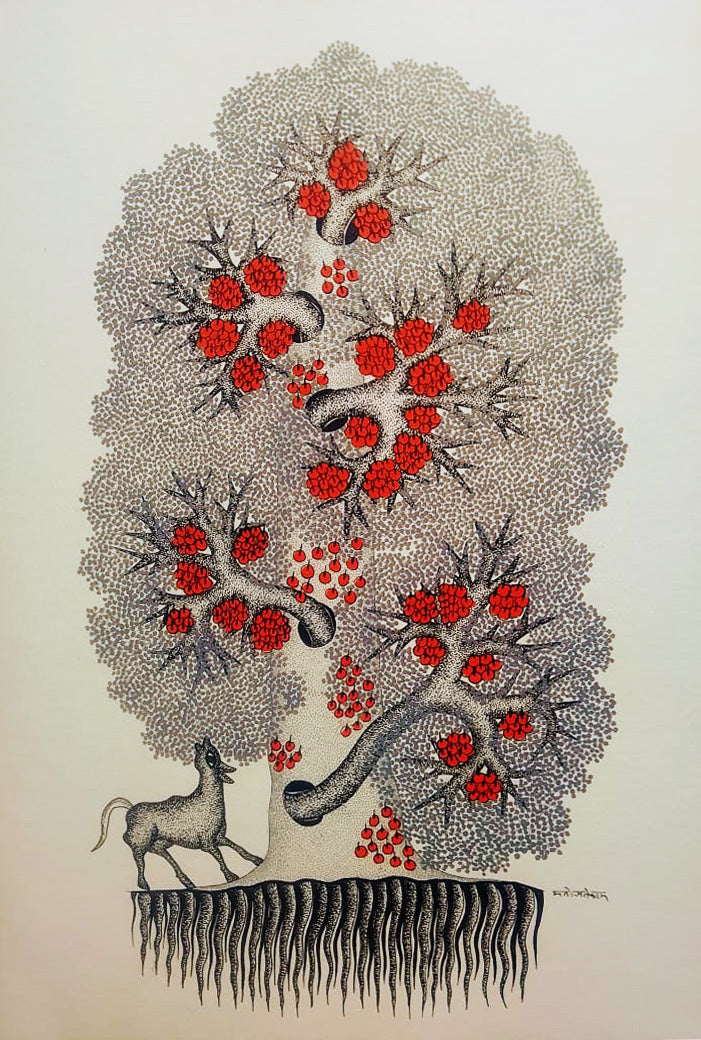 Rooted in Wonder: Trees in Gond Art by Manoj Tekam