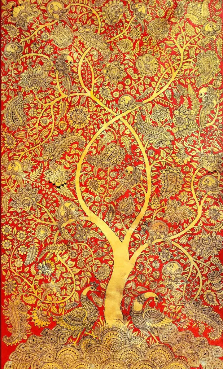 Tree of Life: Kalamkari inspired painting by Harinath.N Thumbnail