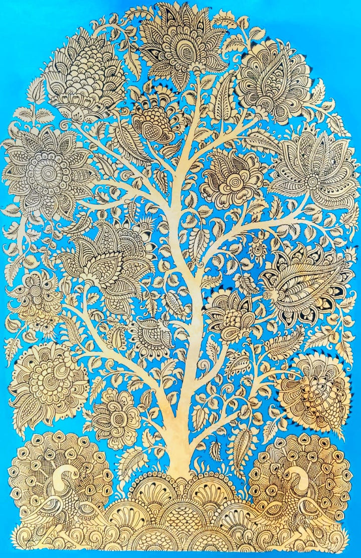 Tree of Life: Kalamkari inspired painting by Harinath.N Thumbnail