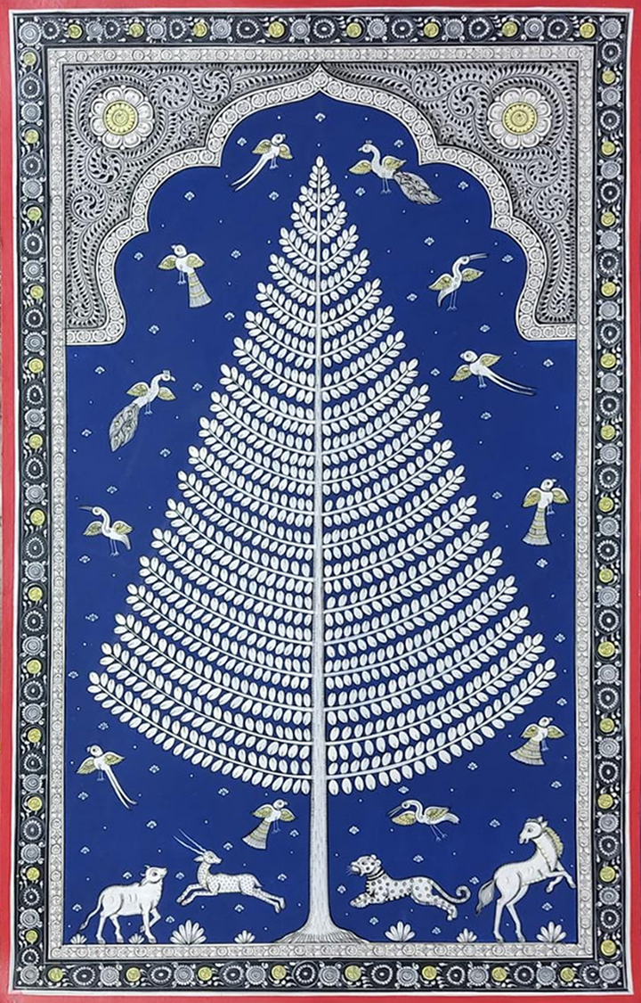Tree of Life - Pattachitra Painting by Apindra Swain for Home Decor Thumbnail