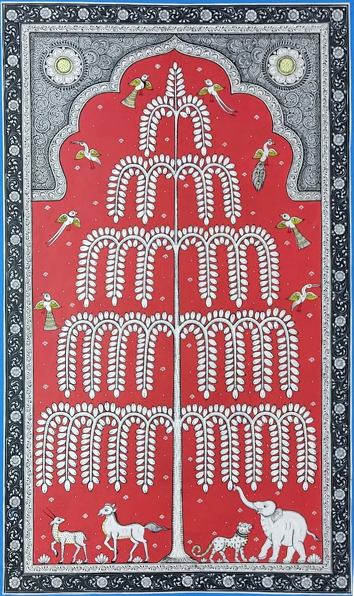 Tree of Life - Pattachitra Painting by Apindra Swain for Home Decor Thumbnail