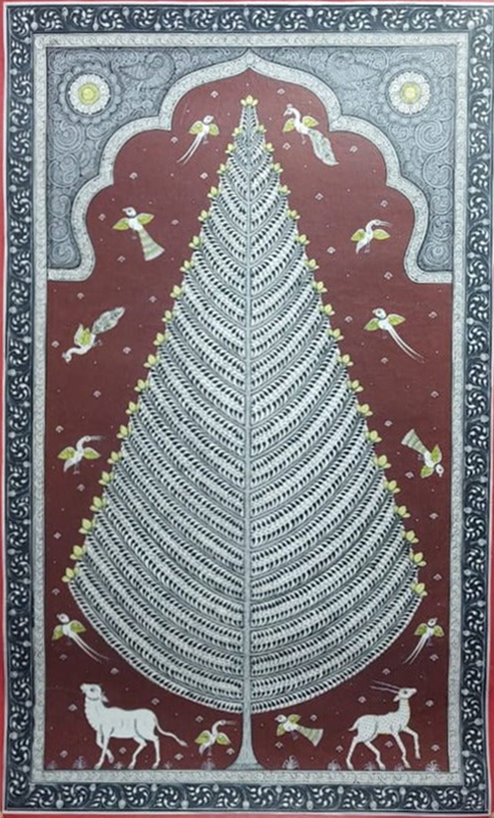 Tree of Life - Pattachitra Painting by Apindra Swain for Home Decor Thumbnail