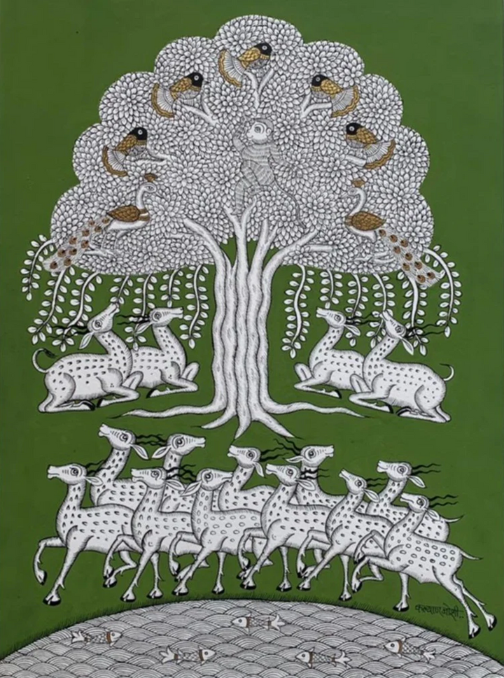 Tree of Life, Phad Painting by Kalyan Joshi Thumbnail