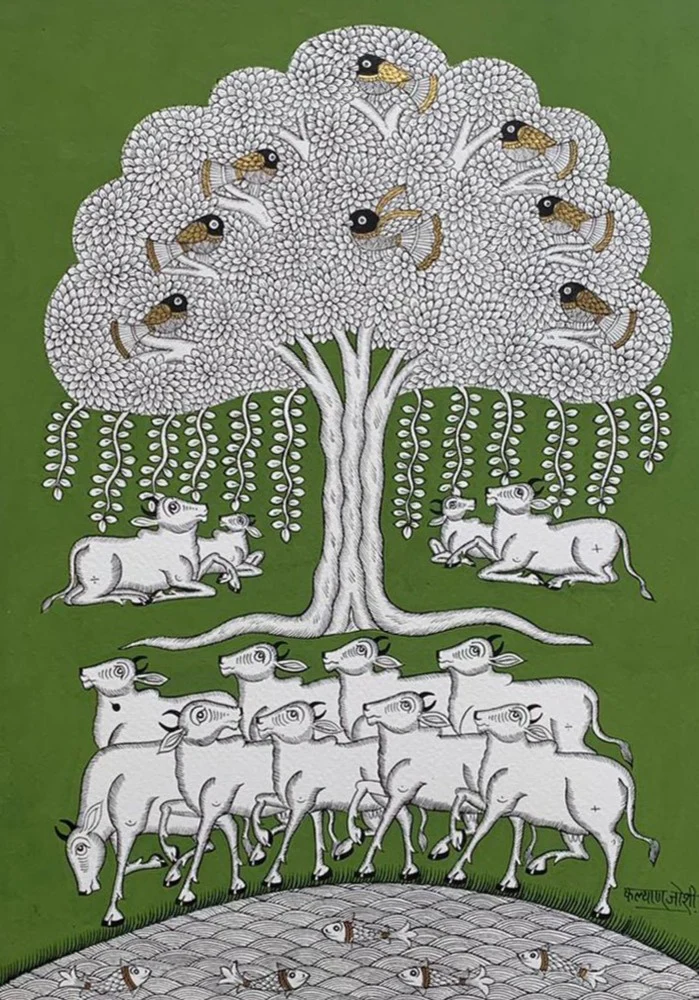 Tree of Life, Phad Painting by Kalyan Joshi Thumbnail
