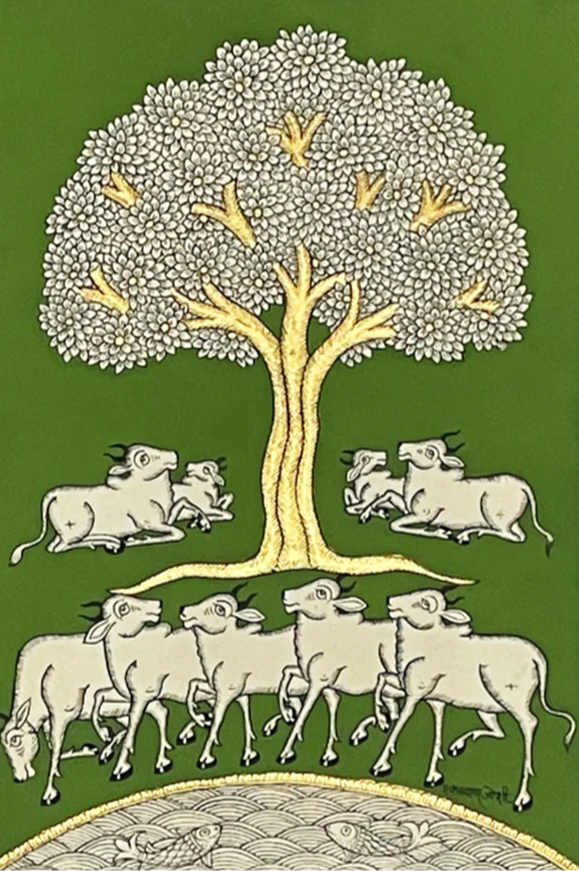 Tree of Life Phad Painting by Kalyan Joshi Thumbnail