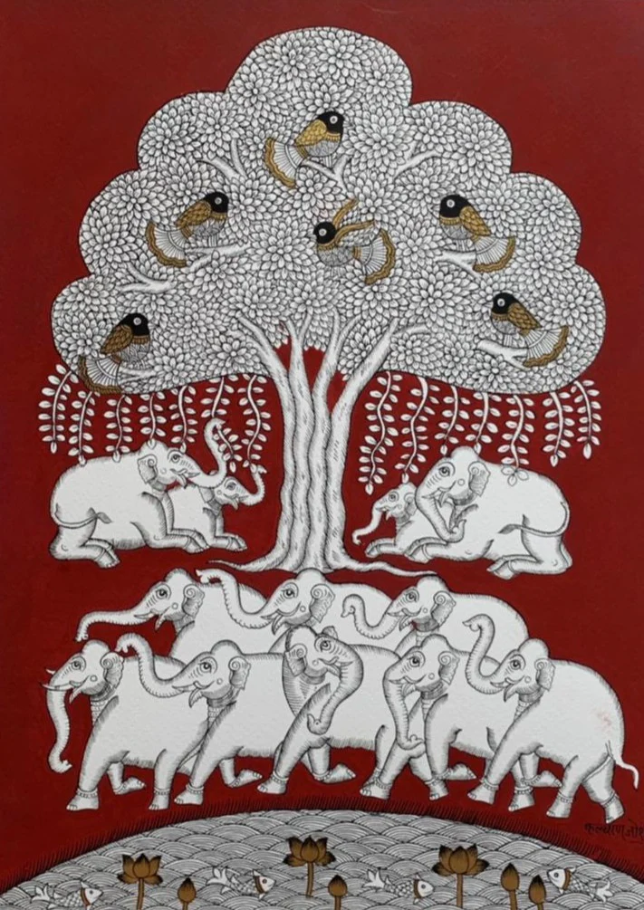 Tree of Life, Phad Painting by Kalyan Joshi Thumbnail