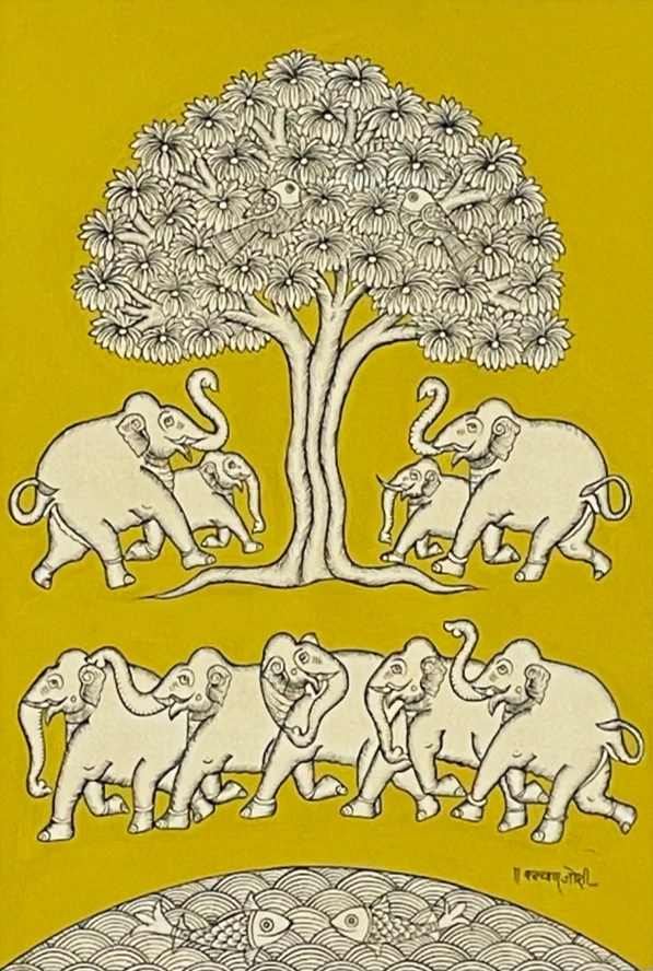 Tree of Life Phad Painting by Kalyan Joshi Thumbnail