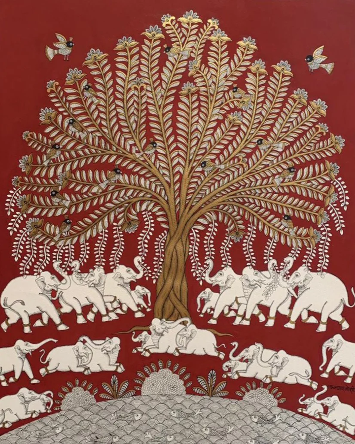 Tree of Life, Phad Painting by Kalyan Joshi Thumbnail