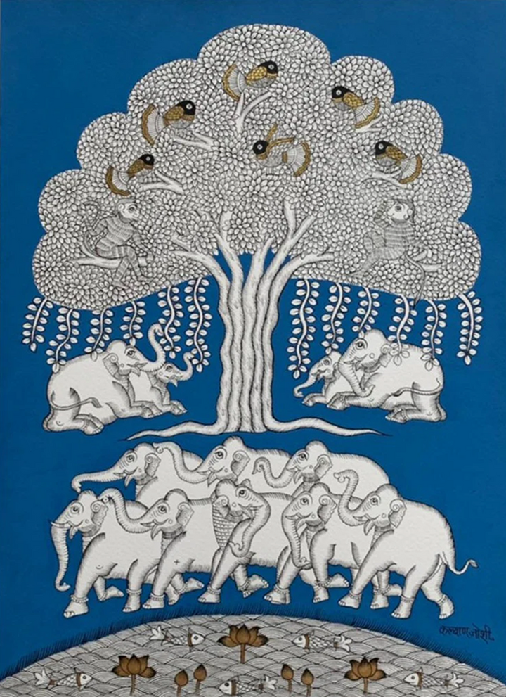 Tree of Life, Phad Painting by Kalyan Joshi Thumbnail