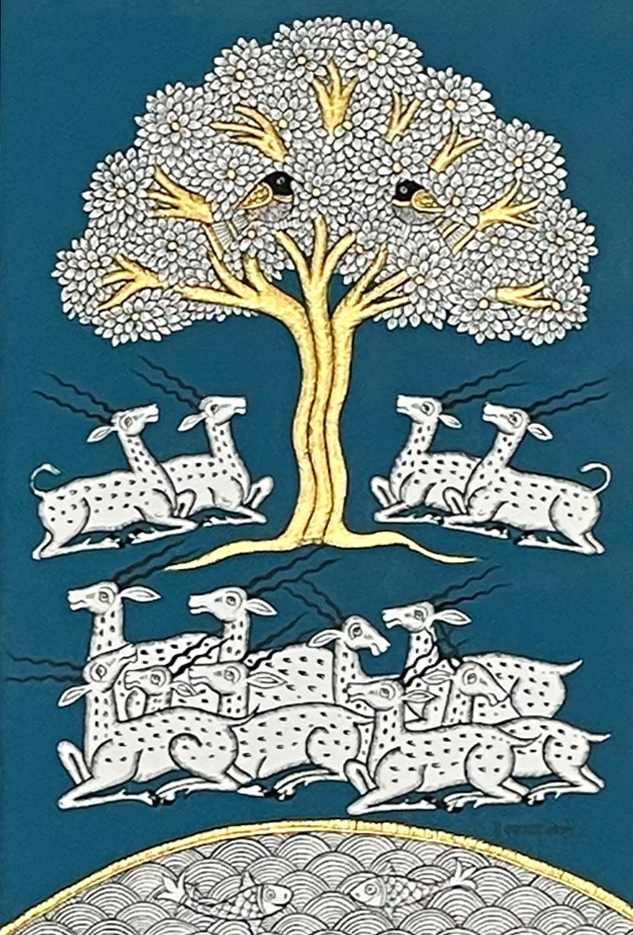 Tree of Life Phad Painting by Kalyan Joshi Thumbnail