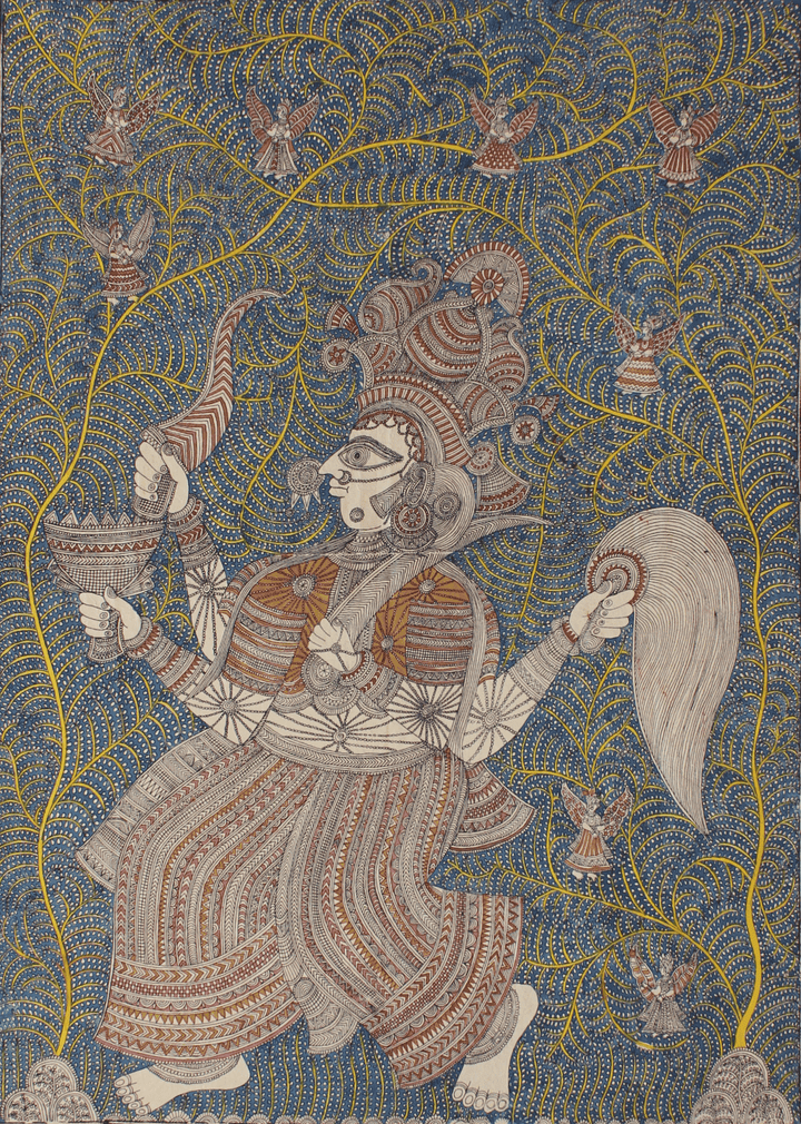 Tree Of Life Vaishno Mata Ni Pachedi By Dilip Chitara For Home Decor Thumbnail