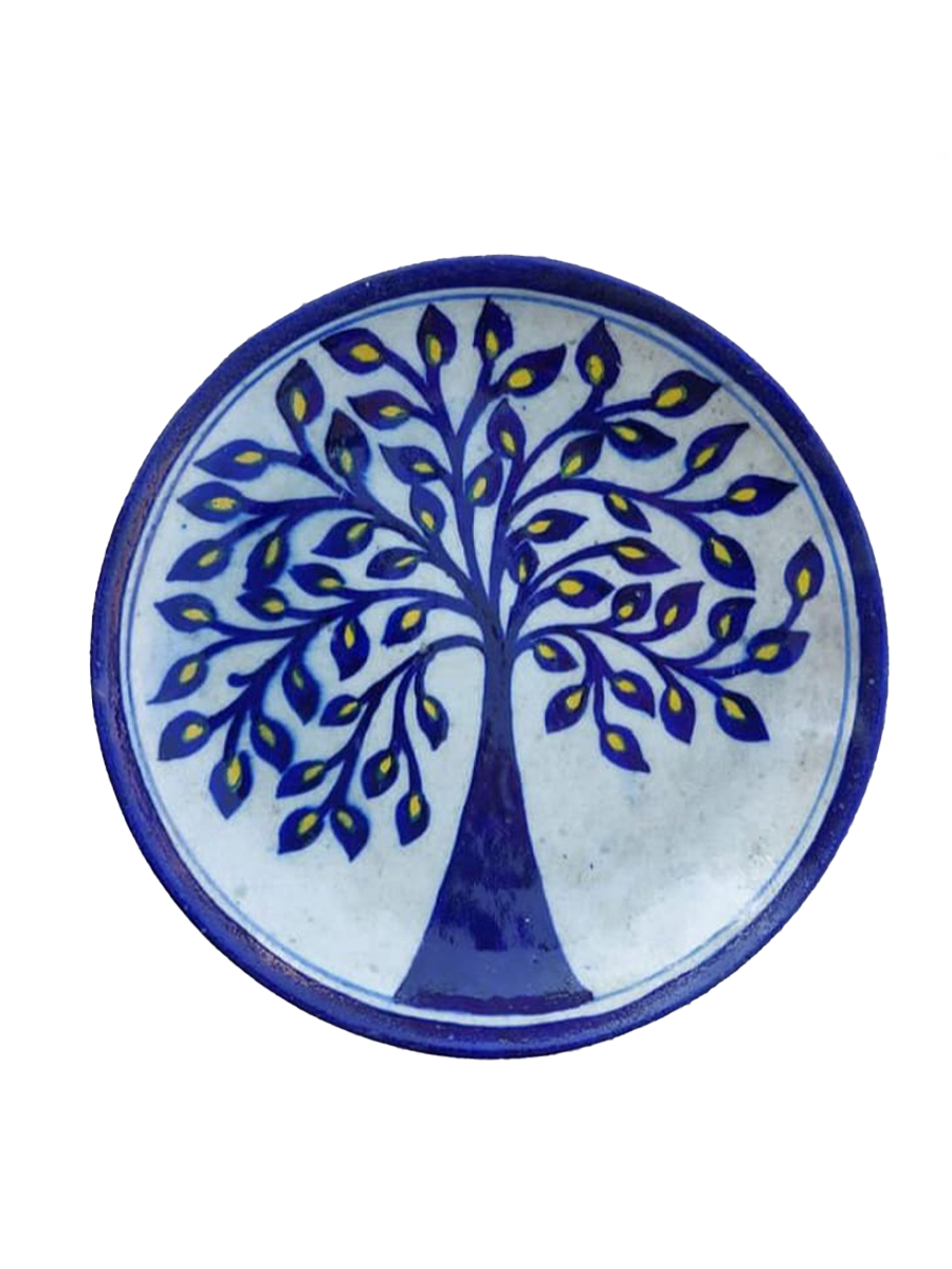 Order Online Jaipur Blue Pottery / Rajasthani Blue Pottery / Blue Pottery Plate