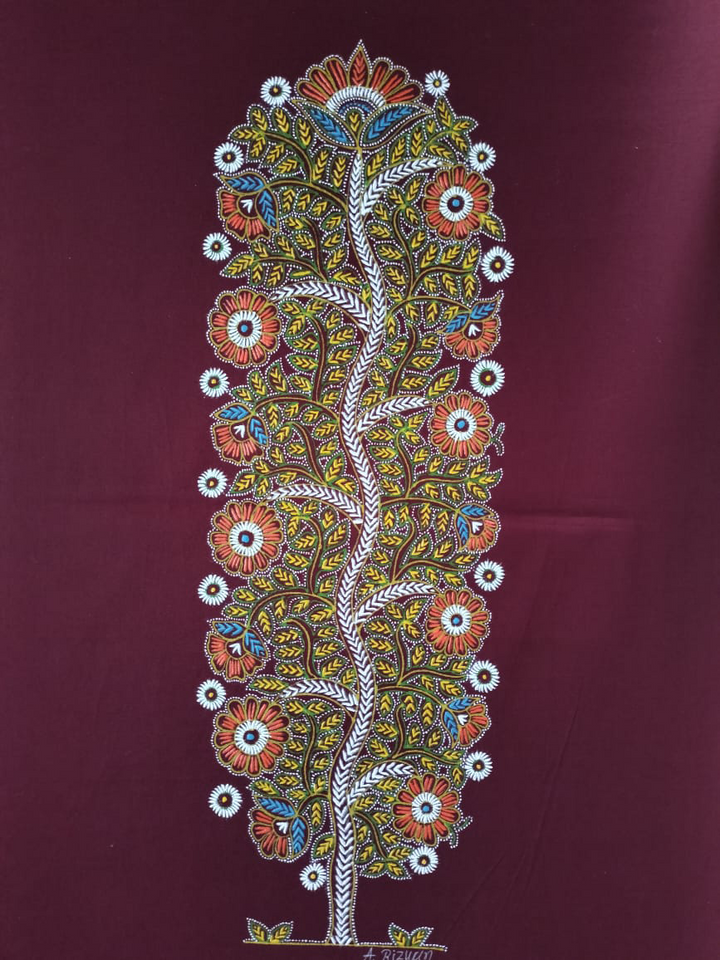 Tree of life by Rizwan Khatri in Rogan art Thumbnail