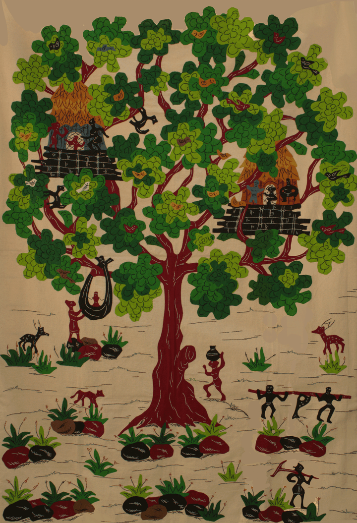 Tribal Harmony in Applique by Purna Chandra Ghosh Thumbnail