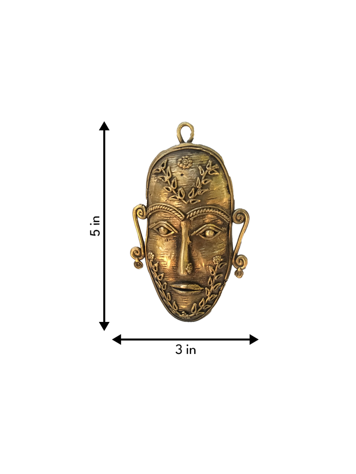 Tribal Mask in Dhokra by Anil Baghmare Thumbnail