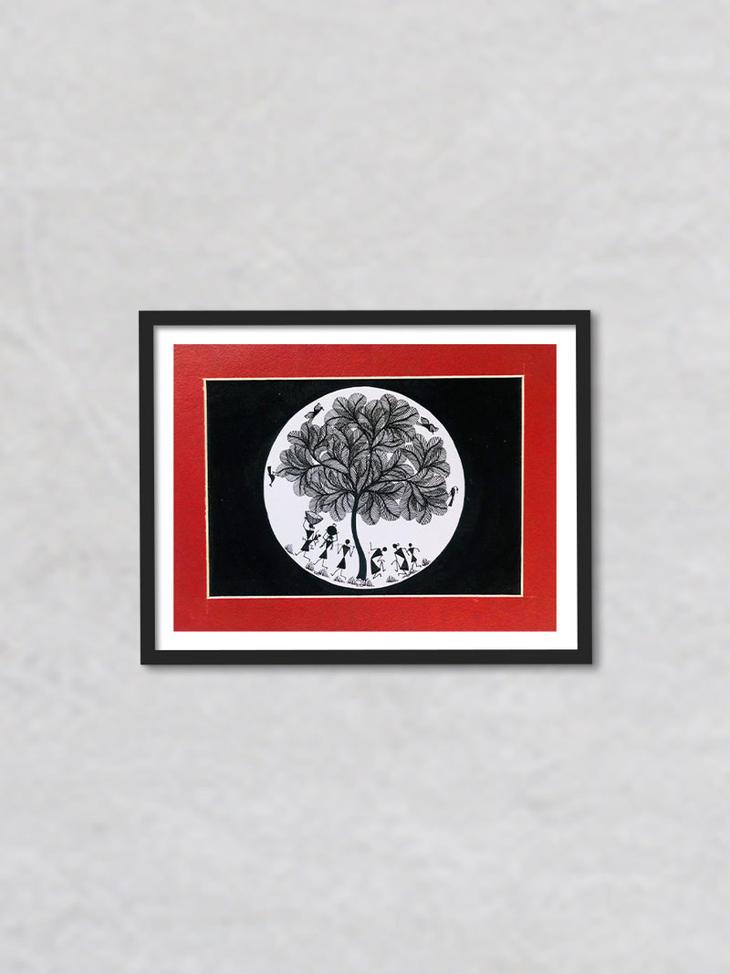 Tribal Way of Life, Warli Art by Dilip Bahotha