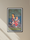 Love's Thrilling Ride: A Kalighat Portrait by Uttam Chitrakar