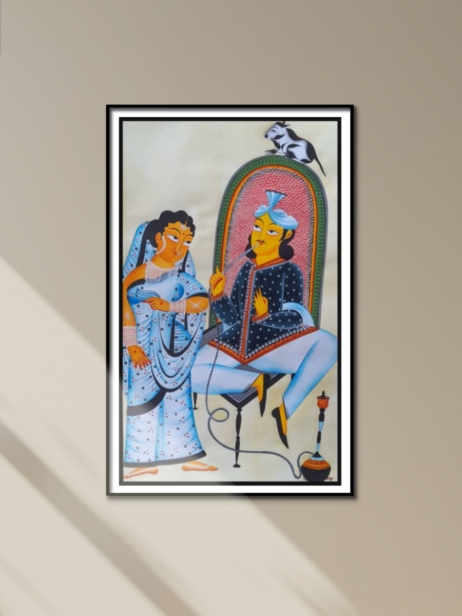 Buy Human Connection: Uttam Chitrakar's Kalighat Portrait