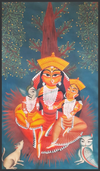 Divine Maternity: Uttam Chitrakar's Parvati and Her Sons for Sale
