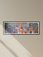 The Artistry of Faith: Kalighat Paintings by Uttam Chitrakar for Sale